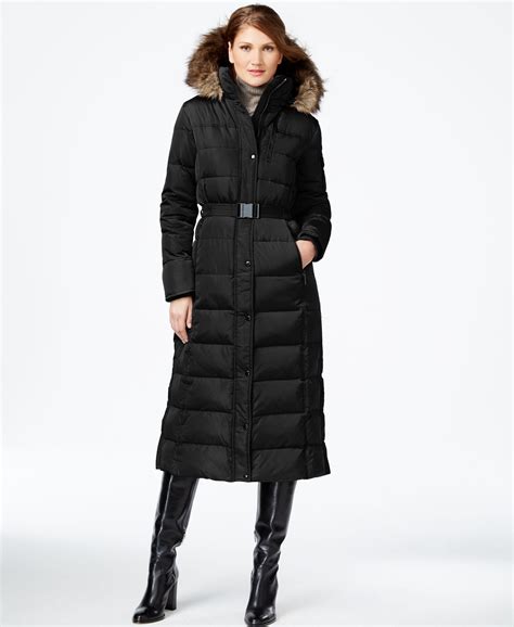 michael kors down maxi coat|michael kors ladies padded coats.